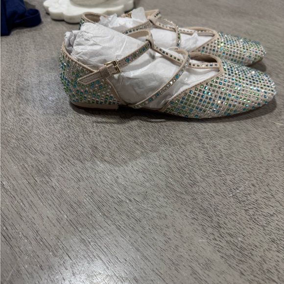 Zara Multicolor Rhinestone Flats - Picture 3 of 6